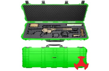 Image of Eylar 48in Hard Rifle Case Equipped w/Ragar XP Crosslinked Foam Insert, Neon Green, SA00014-NGRN-RG-XP