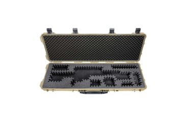 Image of Eylar 48in Hard Rifle Case Equipped w/Ragar XP Crosslinked Foam Insert, Tan, SA00014-TAN-RG-XP