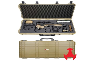 Image of Eylar 48in Hard Rifle Case Equipped w/Ragar XP Crosslinked Foam Insert, Tan, SA00014-TAN-RG-XP