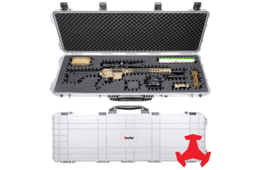 Image of Eylar 48in Hard Rifle Case Equipped w/Ragar XP Crosslinked Foam Insert, White, SA00014-WHI-RG-XP