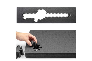 Image of Eylar 53in Hard Rifle Case Equipped w/Ragar XP Crosslinked Foam Insert, White, SA00015-WHI-RG-XP