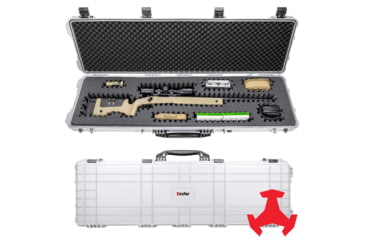 Image of Eylar 53in Hard Rifle Case Equipped w/Ragar XP Crosslinked Foam Insert, White, SA00015-WHI-RG-XP