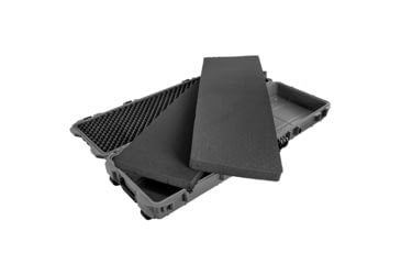 Image of Eylar 53in Protective Roller Rifle Case Water and Shock Resistant w/ Foam, Gray, SA00015-Gra