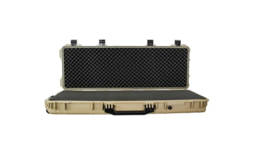 Image of Eylar 53in Protective Roller Rifle Case Water and Shock Resistant w/ Foam, Tan, SA00015-Tan