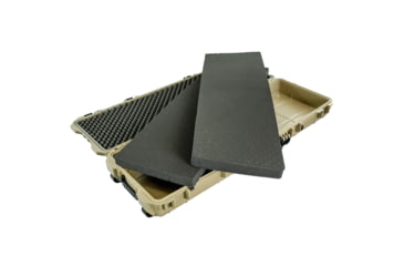 Image of Eylar 53in Protective Roller Rifle Case Water and Shock Resistant w/ Foam, Tan, SA00015-Tan