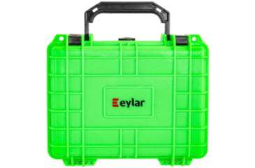 Image of Eylar Compact 9.12in Waterproof Gear Hard Case w/Foam, Neon Green, SA00042-NGRN