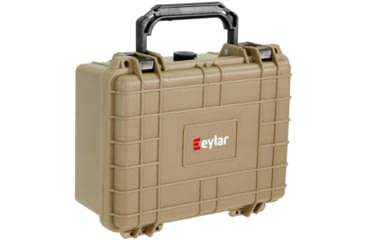 Image of Eylar Compact 9.12in Waterproof Gear Hard Case w/Foam, Tan, SA00042-TAN