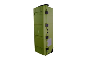 Image of Eylar Extra Large 44in Waterproof Deep Heavy Transport Stacker Roller Rifle Hard Case w/Foam, Green, SA00028-GRN