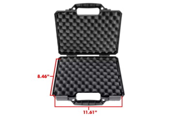 Image of Eylar Intact 11.7in Stacker Series Hard Shell Handgun Case w/Foam, Black, NG00001-BLK