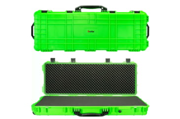 Image of Eylar Large 48in Waterproof Roller Hard Rifle Case w/Foam, Neon Green, SA00014-NGRN