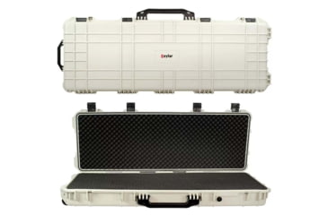 Image of Eylar Large 48in Waterproof Roller Hard Rifle Case w/Foam, White, SA00014-WHI