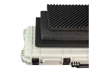 Image of Eylar Large 48in Waterproof Roller Hard Rifle Case w/Foam, White, SA00014-WHI