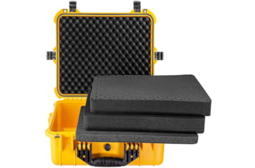 Image of Eylar Medium 20in Waterproof Gear/Gun Hard Case w/Foam, Yellow, SA00002-YLW