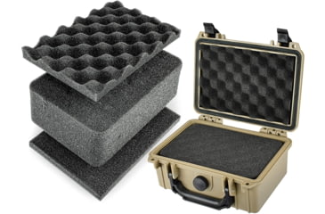 Image of Eylar Protective Gear and Camera Hard Case Water &amp; Shock Proof w/Foam, Tan, SA00011-Tan