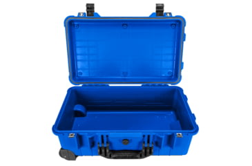 Image of Eylar Standard 22in Waterproof Carry-On Travel Roller Gear Hard Case w/Foam, Blue, SA00034-BLU