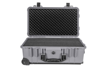 Image of Eylar Standard 22in Waterproof Carry-On Travel Roller Gear Hard Case w/Foam, Gray, SA00034-GRA