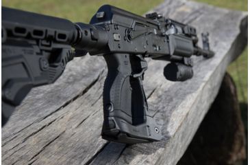 Image of FAB Defense AK-47 Quick Deployment Bipod with Integrated AGR-47 Pistol Grip, Black, FX-AKPODB