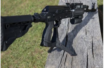 Image of FAB Defense AK-47 Quick Deployment Bipod with Integrated AGR-47 Pistol Grip, Black, FX-AKPODB