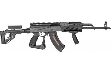 Image of FAB Defense AK-47 Quick Deployment Bipod with Integrated AGR-47 Pistol Grip, Black, FX-AKPODB