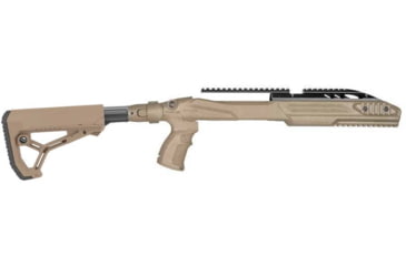 Image of FAB Defense M4 Collapsible Stock Optics-Ready Pro Kit For Ruger 10/22, Flat Dark Earth, FX-M4PR1022T