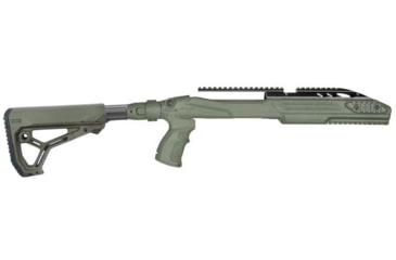 Image of FAB Defense M4 Collapsible Stock Optics-Ready Pro Kit For Ruger 10/22, OD Green, FX-M4PR1022G
