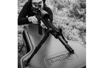 Image of Firefield Scarab Two-Piece Bipod, KeyMod, 9-12in, Two-Piece, Black, FF34025KMD
