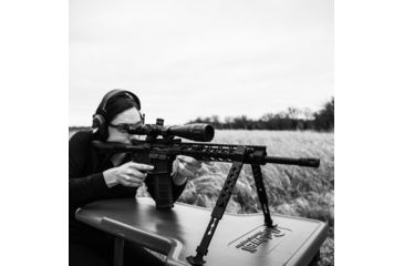 Image of Firefield Scarab Two-Piece Bipod, KeyMod, 9-12in, Two-Piece, Black, FF34025KMD