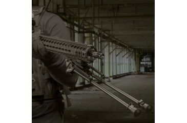 Image of Firefield Stronghold Bipod w/Lever, 14-26in, Black, FF34028