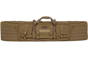 Image of GPS Double Rifle Case Flat Dark Earth 600D Polyester 55 L X 1, DRC55-FDE