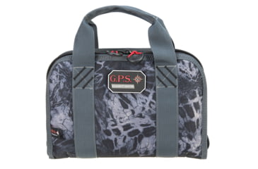 Image of G*Outdoors GPS-1112PCPM Compact Double Pistol Case With Ammo Dump Cup Camo 1-2
