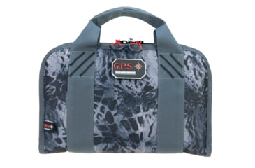 Image of G*Outdoors GPS-1308PCPM Double Pistol Case With Ammo Dump Cup PRYM1 Blackout 1-