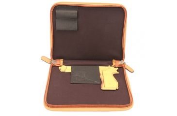 Image of GPS Large Day Planner Discreet Handgun Case, Leather, Tan, GPS-D1110LPC
