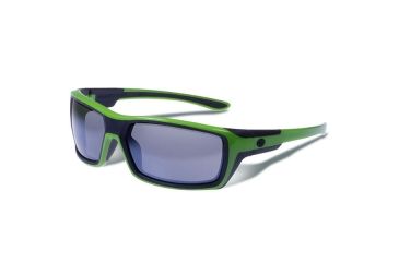 Image of Gargoyles Khyber Sunglasses w/ Green Frame, Smoke Polarized w/Silver Mirror Lens GAR10700082