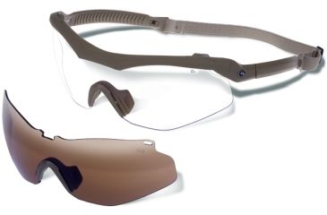 Image of Gargoyles Trench Sunglasses, Matte Tan/Amber, OSFA 10700159FP.QTM