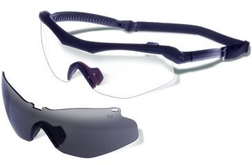 Image of Gargoyles Trench Sunglasses, Matte Black/Smoke, OSFA 10700160FP.QTM