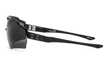 Image of Gatorz Milspec Ballistic Z87.1 Sunglasses, Black Cerakote Frame, Smoke - Clear Array Lens, Blackout Logo, One Size, GZ-10-493