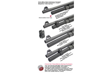 Image of GG&amp;G Benelli M2 12ga 2-Shot Magazine Tube Extension, Black, GGG-1628-6RD