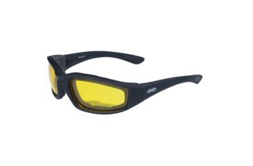 Image of Global Vision Kickback Shooting Glasses, Black Frame w/EVA Padding Yellow Lens 4002632