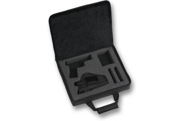 Image of Bulldog Cases &amp; Vaults 14x12In Black Nylon Pistol Case w/ Holster - Fits 1911 Style Autos