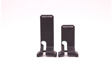 Image of Gray Ops CNC Bag Stop Straight - Shorty, Black, GO-BSTOP-STRSHORT