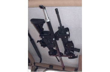 Image of Great Day Quick-Draw Overhead Gun Rack for Tactical Weapons-JEEP, Black, Fits 42-48in rollbar width QD857T-OGR-JEEP