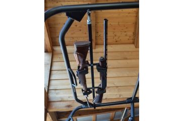 Image of Great Day Quick-Draw Overhead Gun Rack, Black, Fits 54-60in rollbar depth QD862-OGR