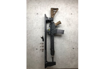 Image of Grey Man Tactical Locking Rifle Rack Kit w/Raptor Rail Buffer Tube, Black, R-WM-07