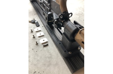 Image of Grey Man Tactical Locking Rifle Rack Kit w/Raptor Rail Buffer Tube, Black, R-WM-07