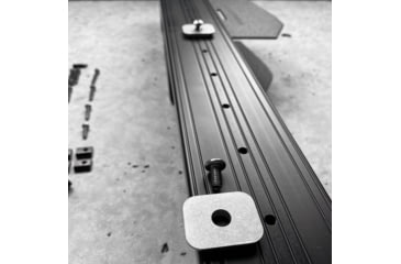 Image of Grey Man Tactical Locking Rifle Rack Kit w/Raptor Rail Picatinny, LE Shield, Black, 000039