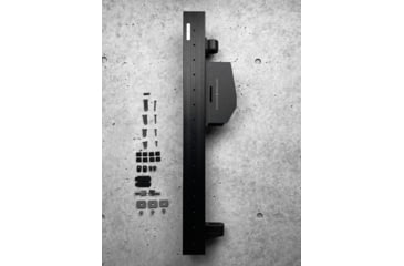 Image of Grey Man Tactical Locking Rifle Rack Kit w/Raptor Rail Picatinny, LE Shield, Black, 000039