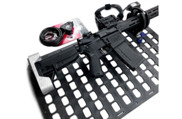Image of Grey Man Tactical Locking Rifle Rack Kit w/SC-6, XL Buttstock Cup Kit, Black, 000013