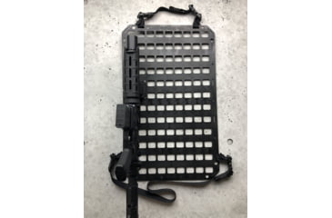 Image of Grey Man Tactical Vehicle Locking Rifle Rack w/Raptor Picatinny Mount, 15.25 x 25 RMP, Black, 000335