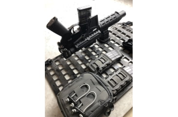 Image of Grey Man Tactical Vehicle Locking Rifle Rack w/Raptor Picatinny Mount, 15.25 x 25 RMP, Black, 000335