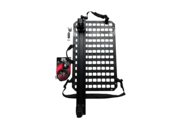 Image of Grey Man Tactical Vehicle Locking Rifle Rack w/Raptor Rail Buffer Tube Rack,15.25 x 25 RMP, Black, GMT-RMP-28-07-07-03